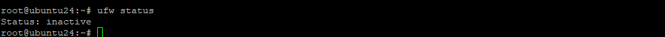 Открытие порта в ufw