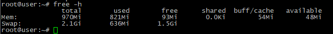 free command output