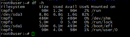 df command output